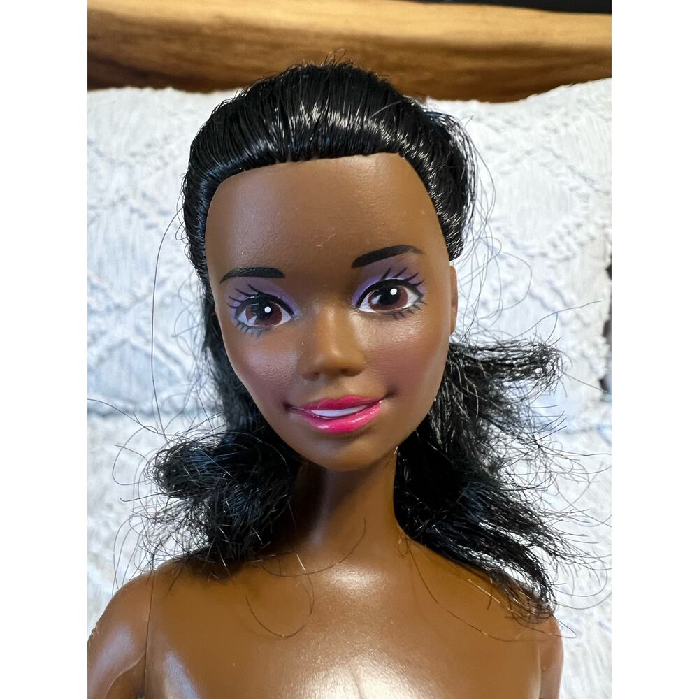 1966-67 Black African American Barbie Doll Twist/Turn Dark Skin Bendable